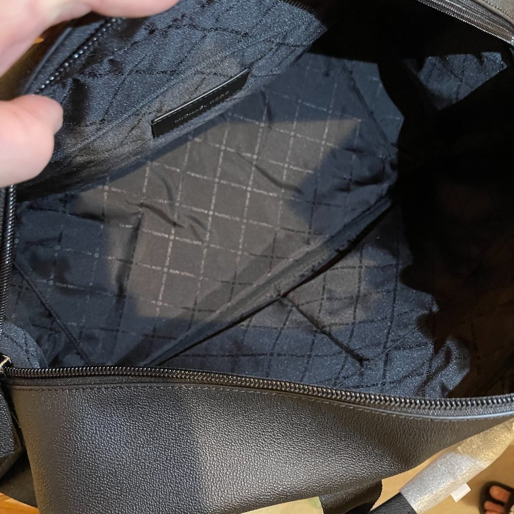 Michael Kors 24 hour duffle weekender bag, Black - Picture 9 of 16